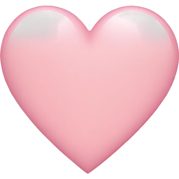 Light pink heart  emoji
