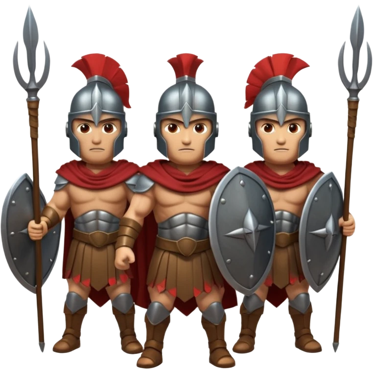 group of spartan fighthers emoji