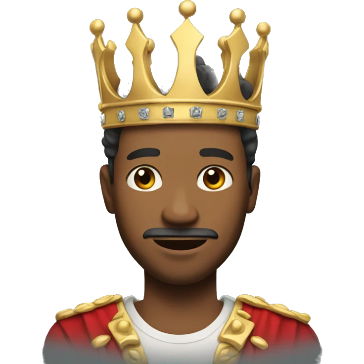 a man with 3 crowns emoji