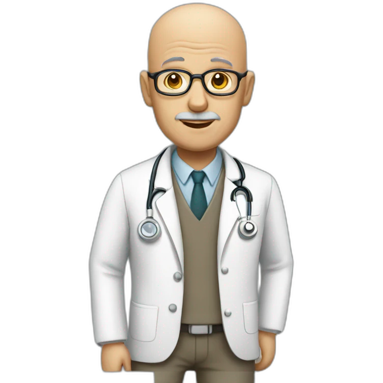 old doctor bald emoji