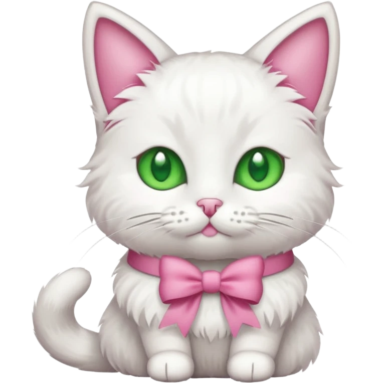 ℂ𝕒𝕥 𝕨𝕚𝕥𝕙 𝕒 𝕡𝕚𝕟𝕜 𝕓𝕠𝕨 𝕤𝕚𝕥𝕥𝕚𝕟𝕘 𝕕𝕠𝕨𝕟 emoji