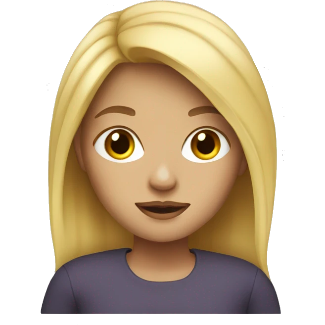 Blonde girl emoji