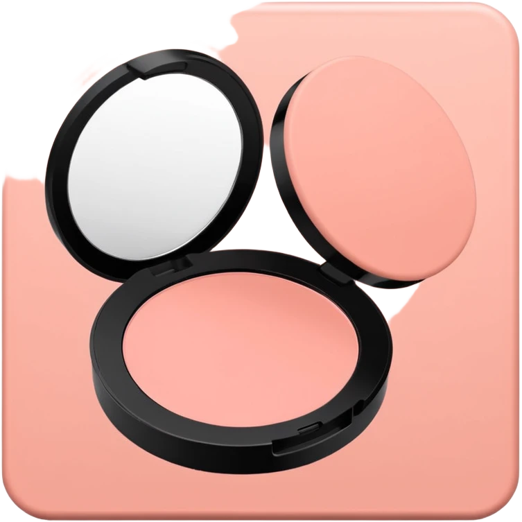 salmon pink makeup packaging emoji