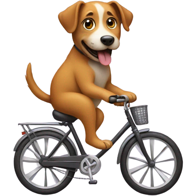 Dog on a bike emoji