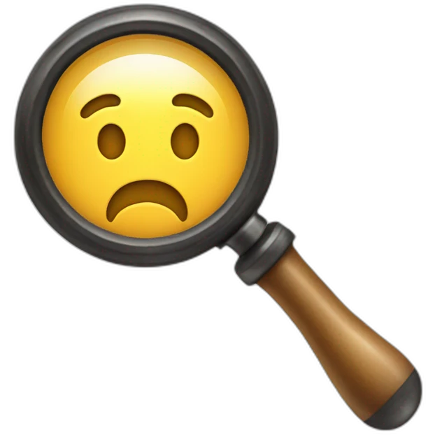 magnify glass emoji