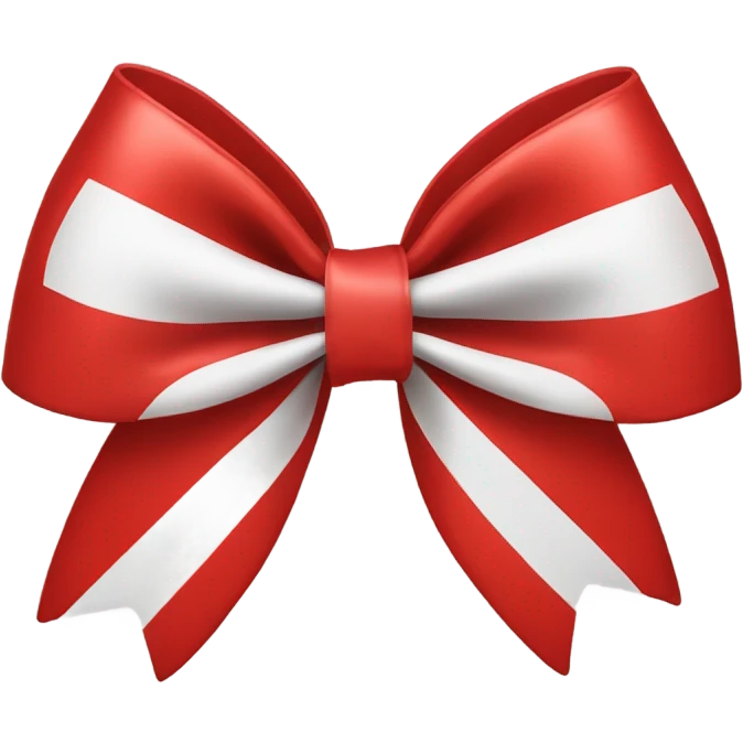 red cheer bow emoji