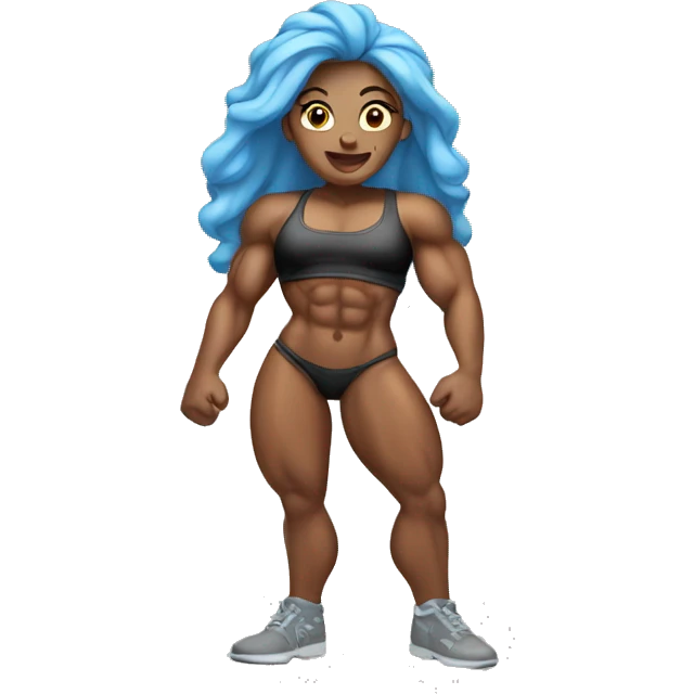 female bodybuilder emoji