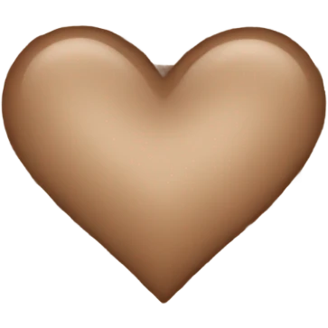 Brown plaid heart  emoji