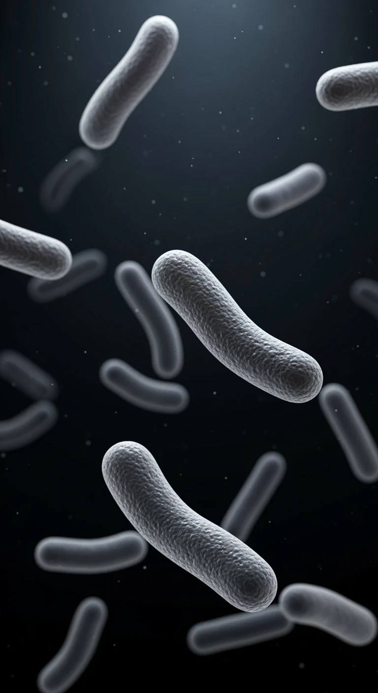 batteri intestinali grigi fluttuano in aria, ma iperrealistica 4k emoji