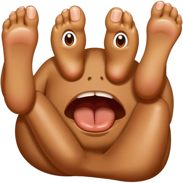 Eat toes  emoji