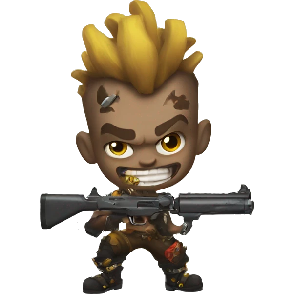 Junkrat with gun emoji