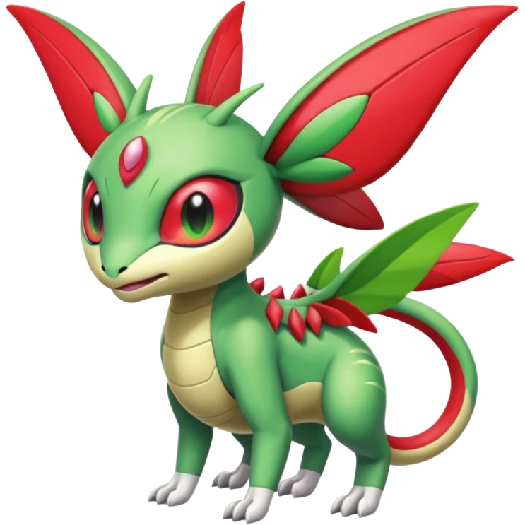 Meloetta-Flygon-Vibrava-Genesect-Gatomon-Pteromon-hybrid emoji