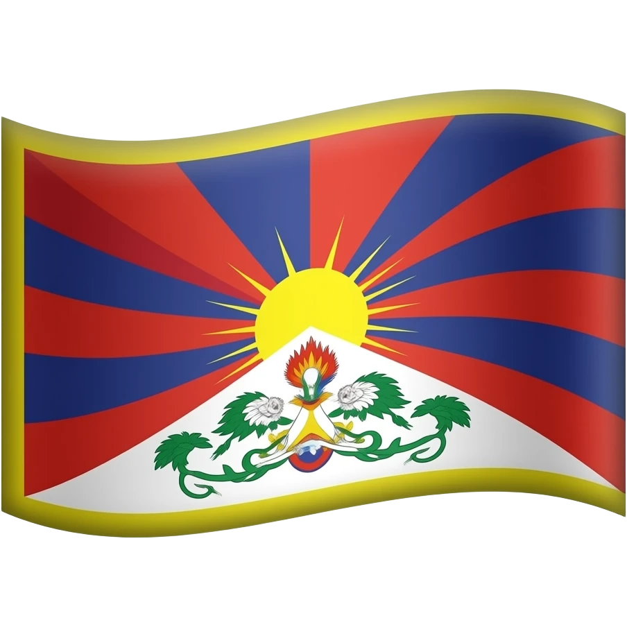 Flag of tibet emoji