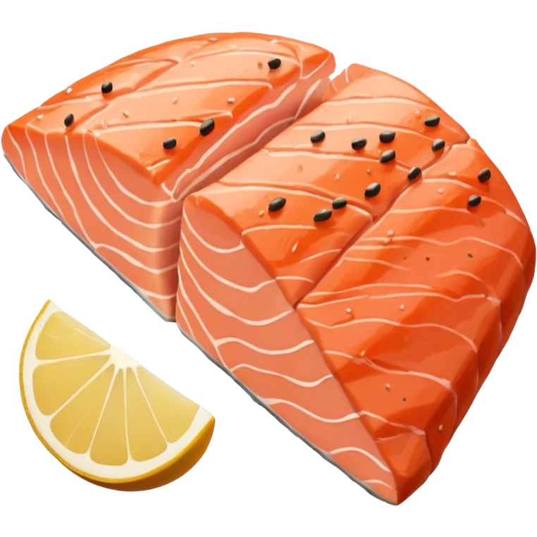 salmon and chicken emoji