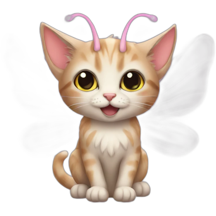 Cat fairy emoji