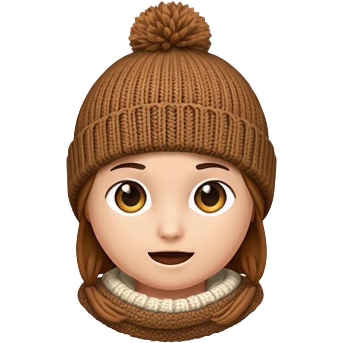 brown beanie emoji