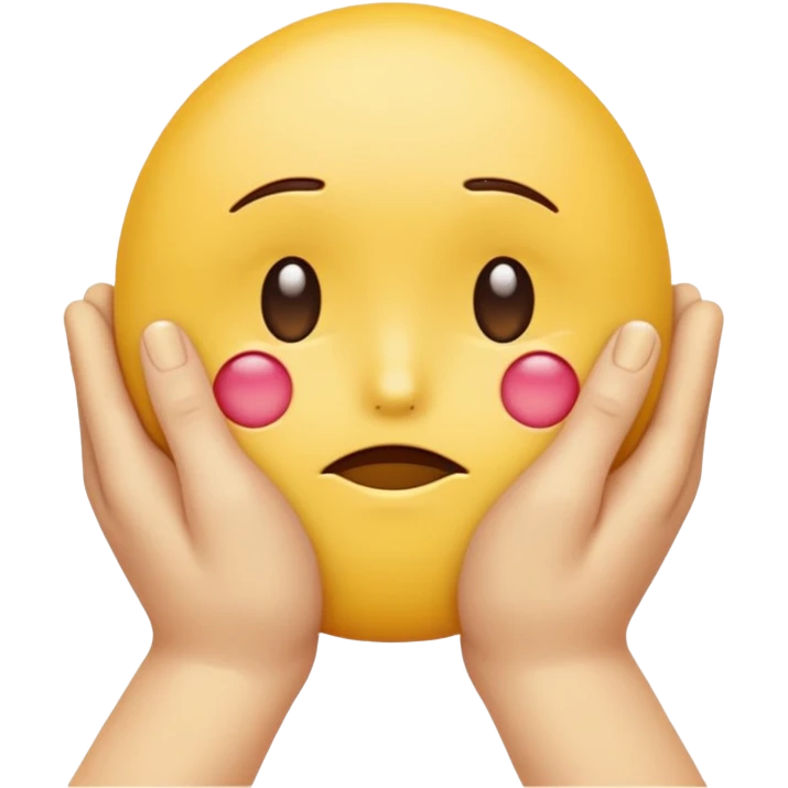 hands caressing super looking sad emojis face emoji