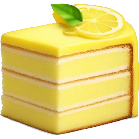 Lemon cake emoji