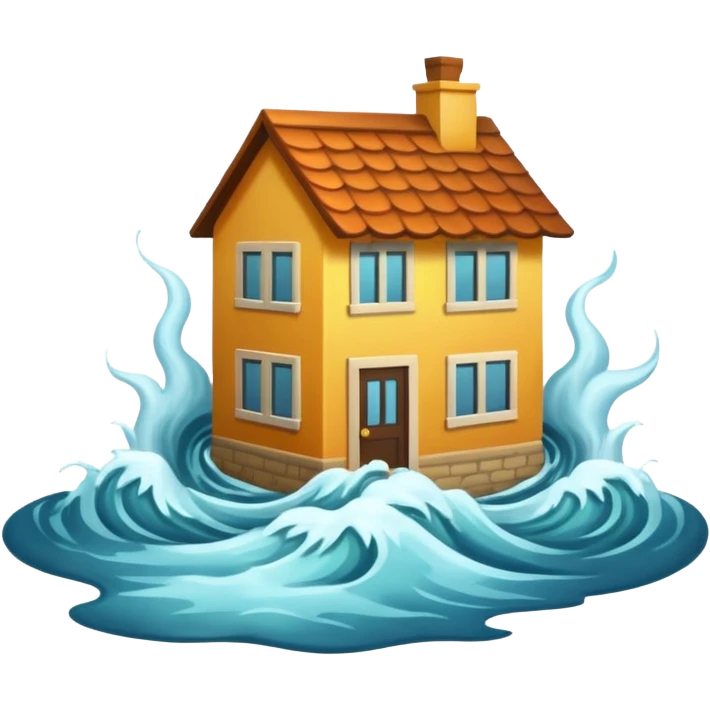 flood not related to  clouds' emoji