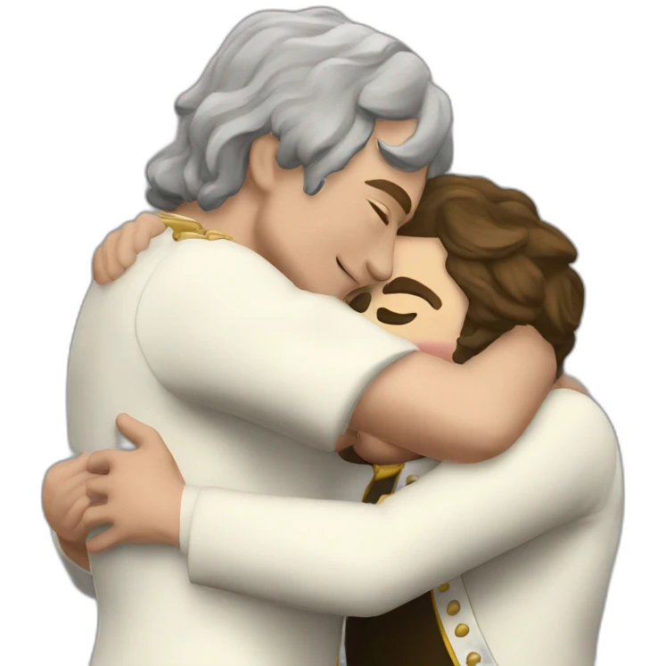 Napoléon hug English king emoji