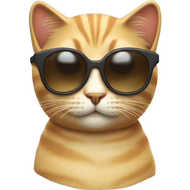 Cat with sunglasses emoji