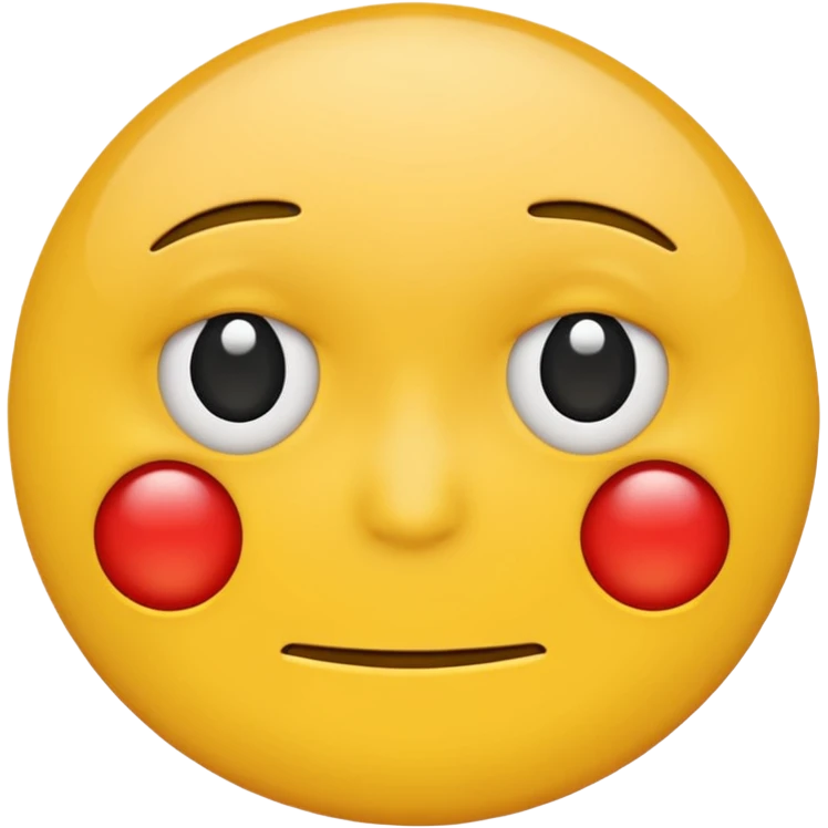 two emojis overlapping not smiling- no red cheeks- overlap by 50%  emoji