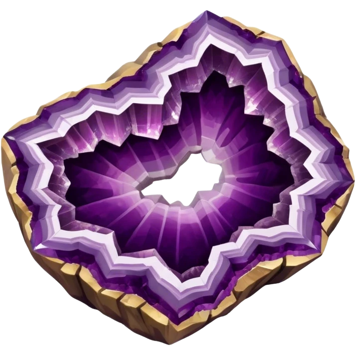amethyst geode Burgundy emoji