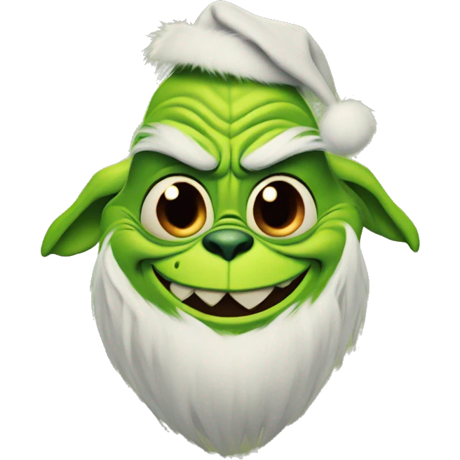 Stitch as the grinch emoji