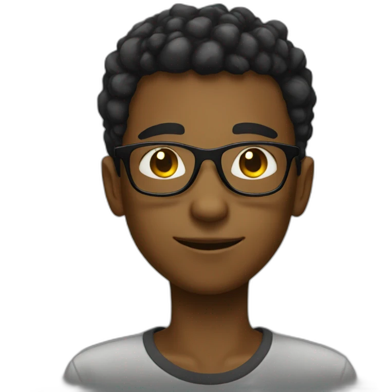 black_mashroomhair boy with glasses yellow emoji