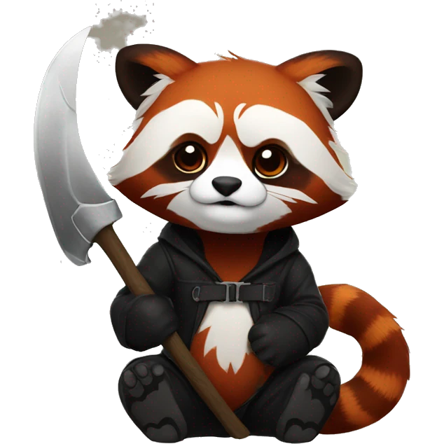 red panda the reaper emoji
