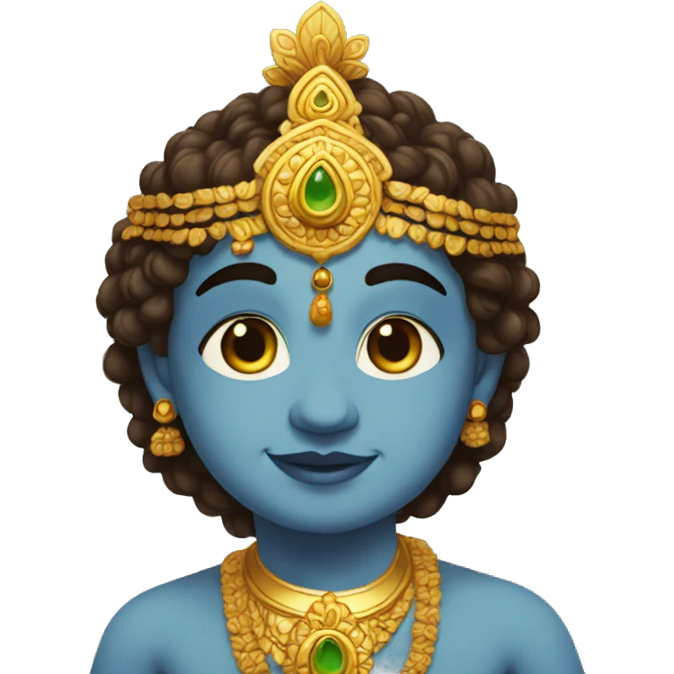 krishna sayinig hello emoji