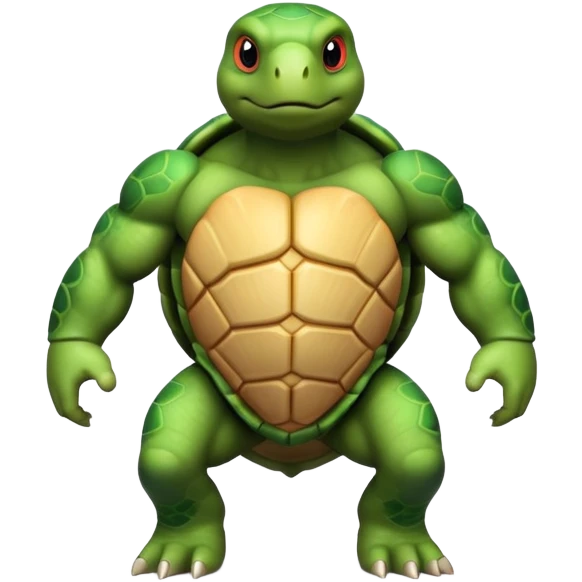 Bodybuilder turtle  emoji