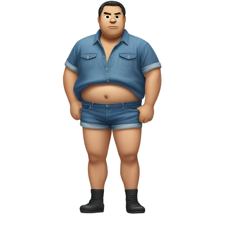 Sumo wrestler wearing jorts emoji