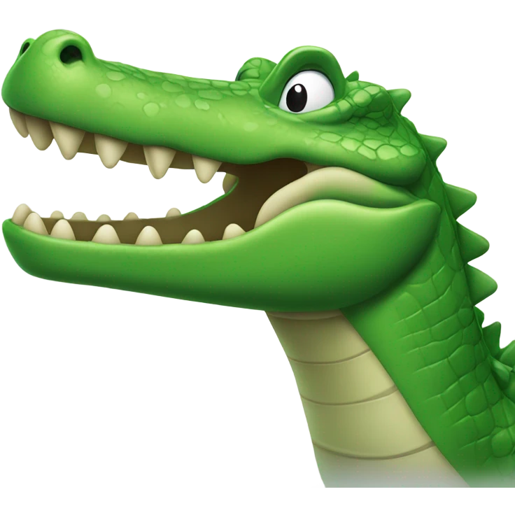 Green crocodille emoji