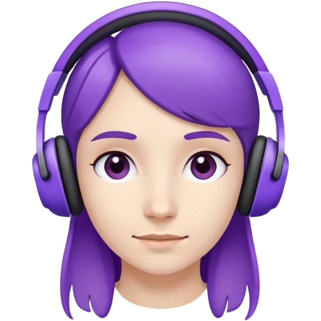 violet 🎧 emoji