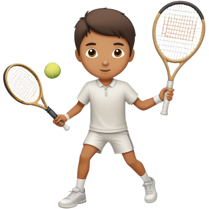 Boy playing Tennis emoji