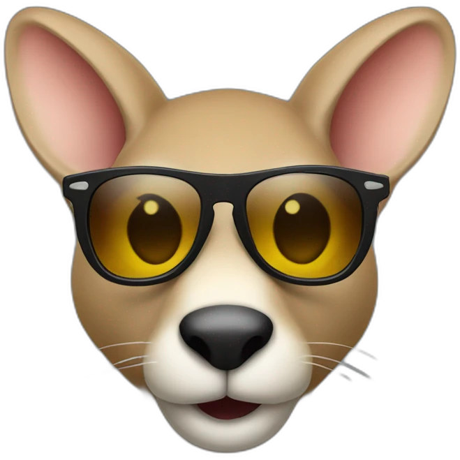 angry kangourou black sunglasses emoji