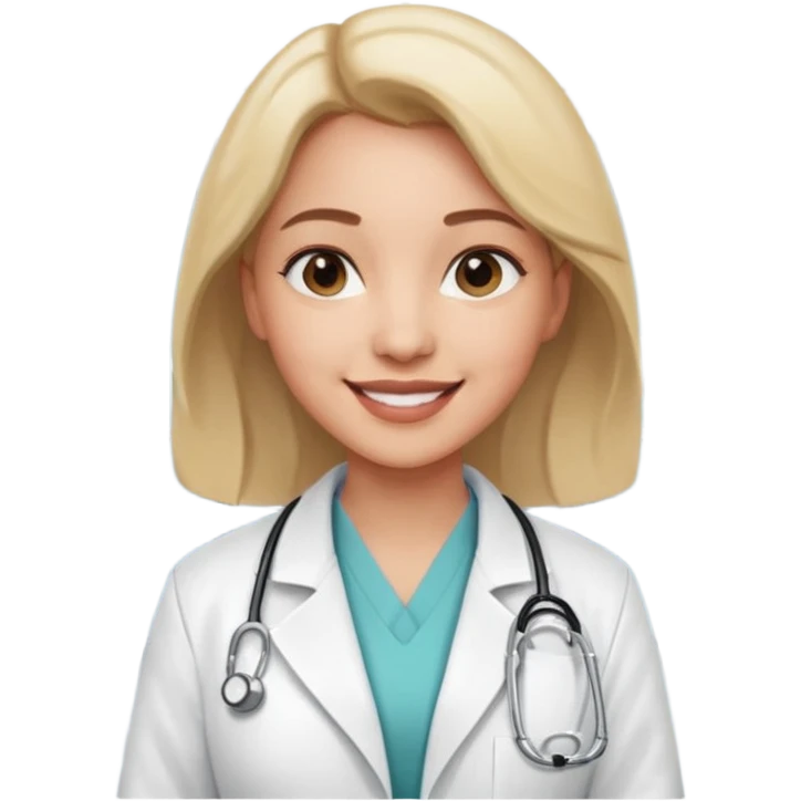 woman medic being accepted on a hospital emoji