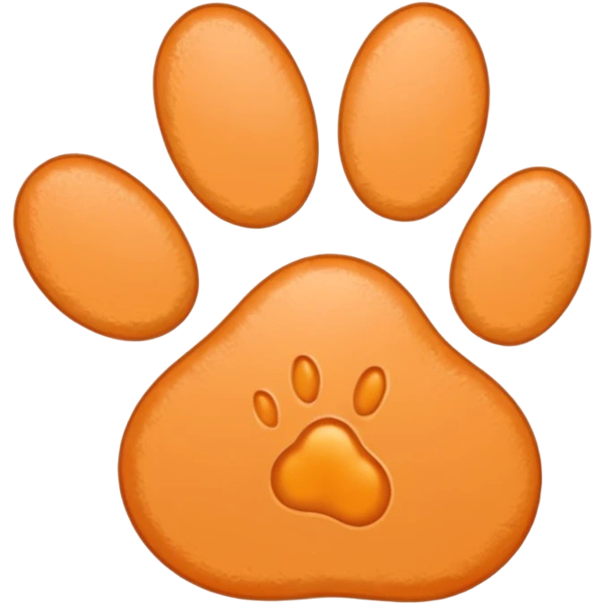 a very light pale pastel orange #FFDBBB pawprint emoji