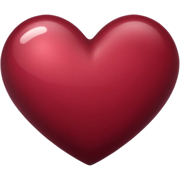 Burgundy heart  emoji