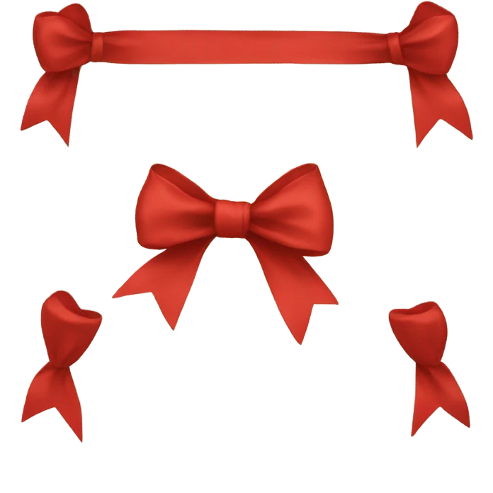 Red bow emoji