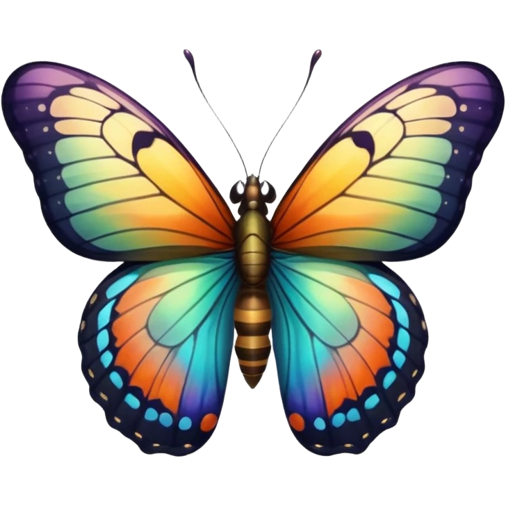 butterfly from pupa emoji