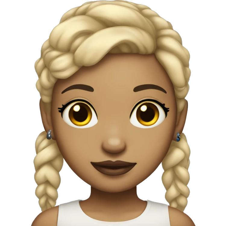 Light skin girl with tattoos  emoji