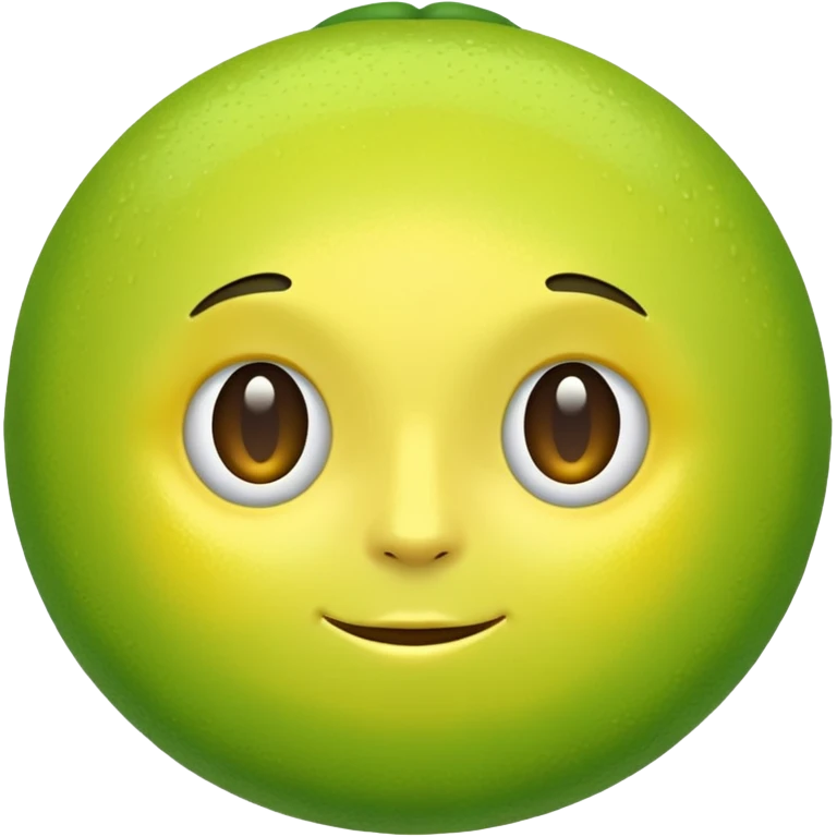 green lemon emoji