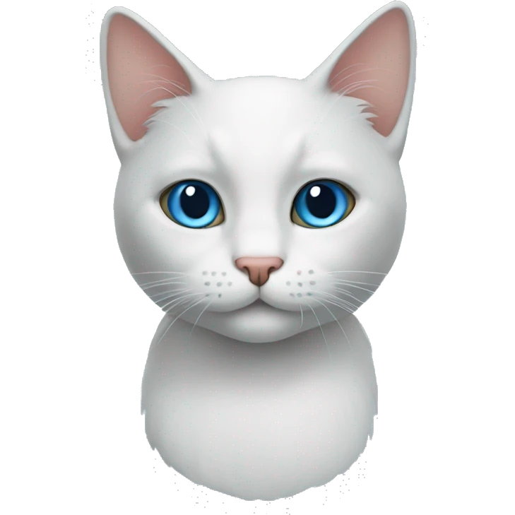 Cat blue emoji