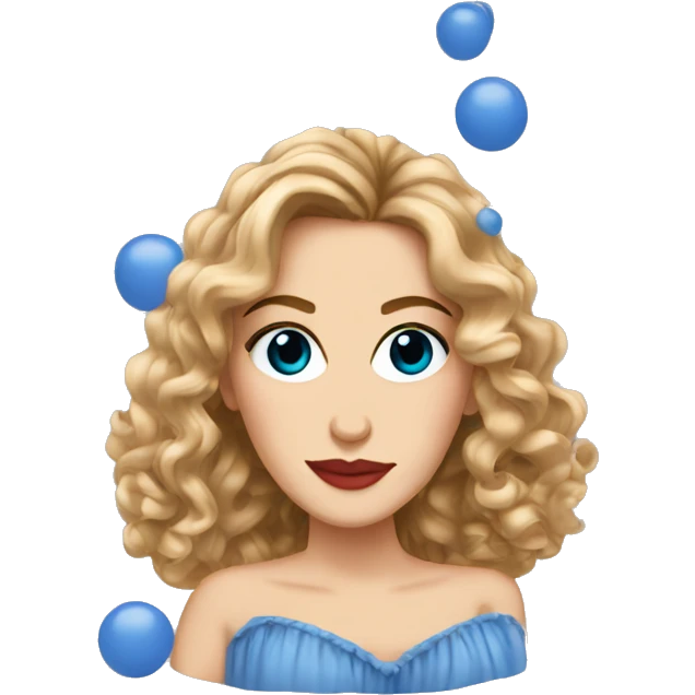 Carrie Bradshaw con ojos azules emoji