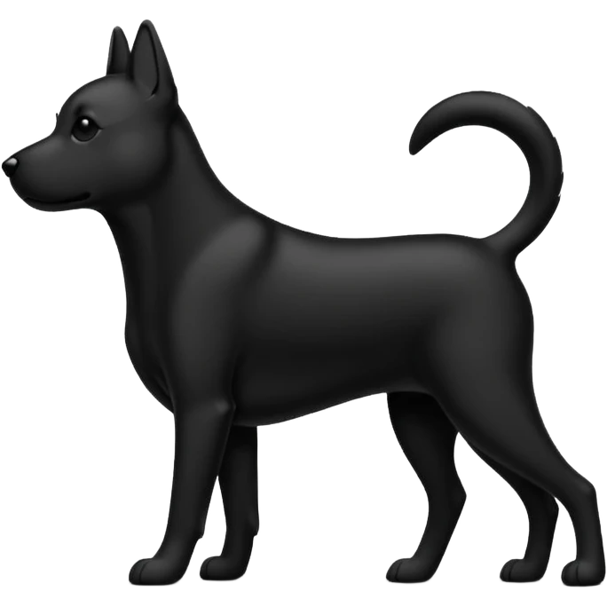 dog silhouette emoji