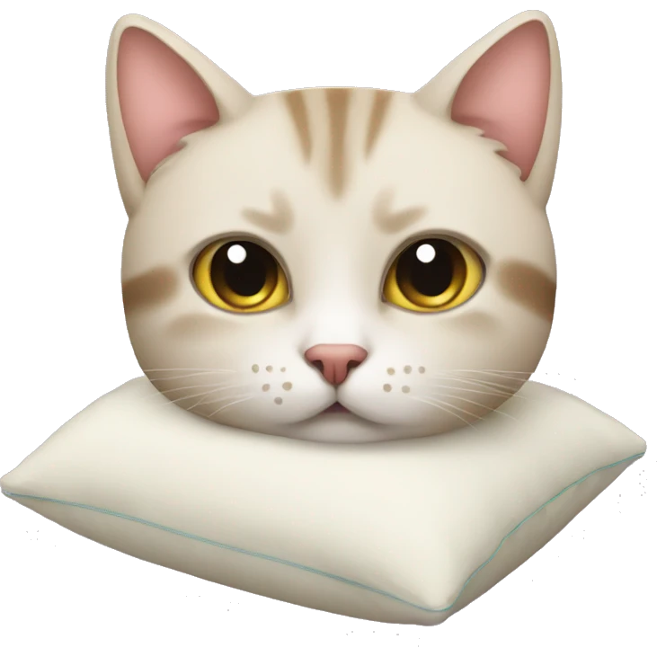 Cat with pillow  emoji