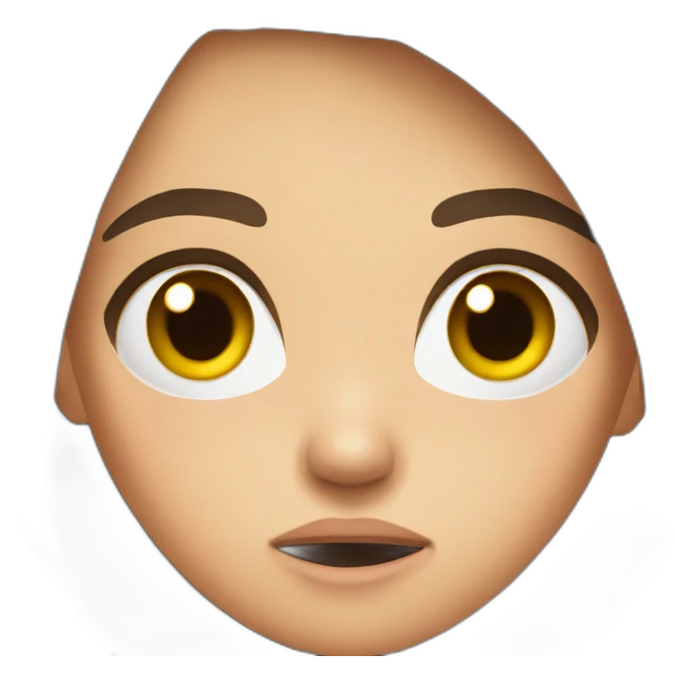 girl with brown hair is very angry, aggressive, dissatisfied emoji