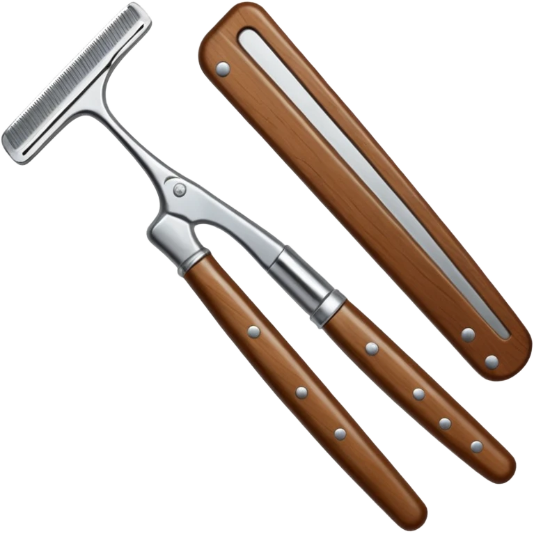 straight razor, barber shop. emoji